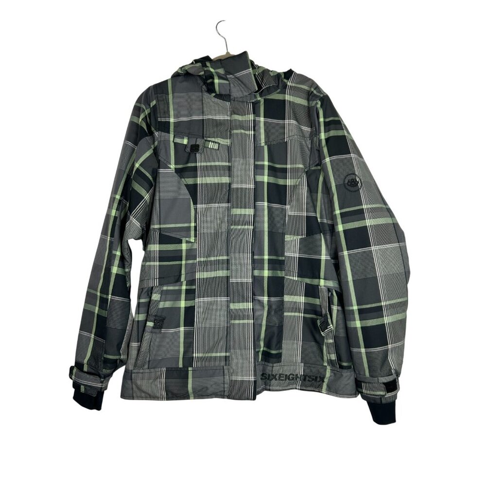 Womens 686 Reserved Radiant Insulated Jacket L Black & Green  Waterproof & Breat - Picture 10 of 16